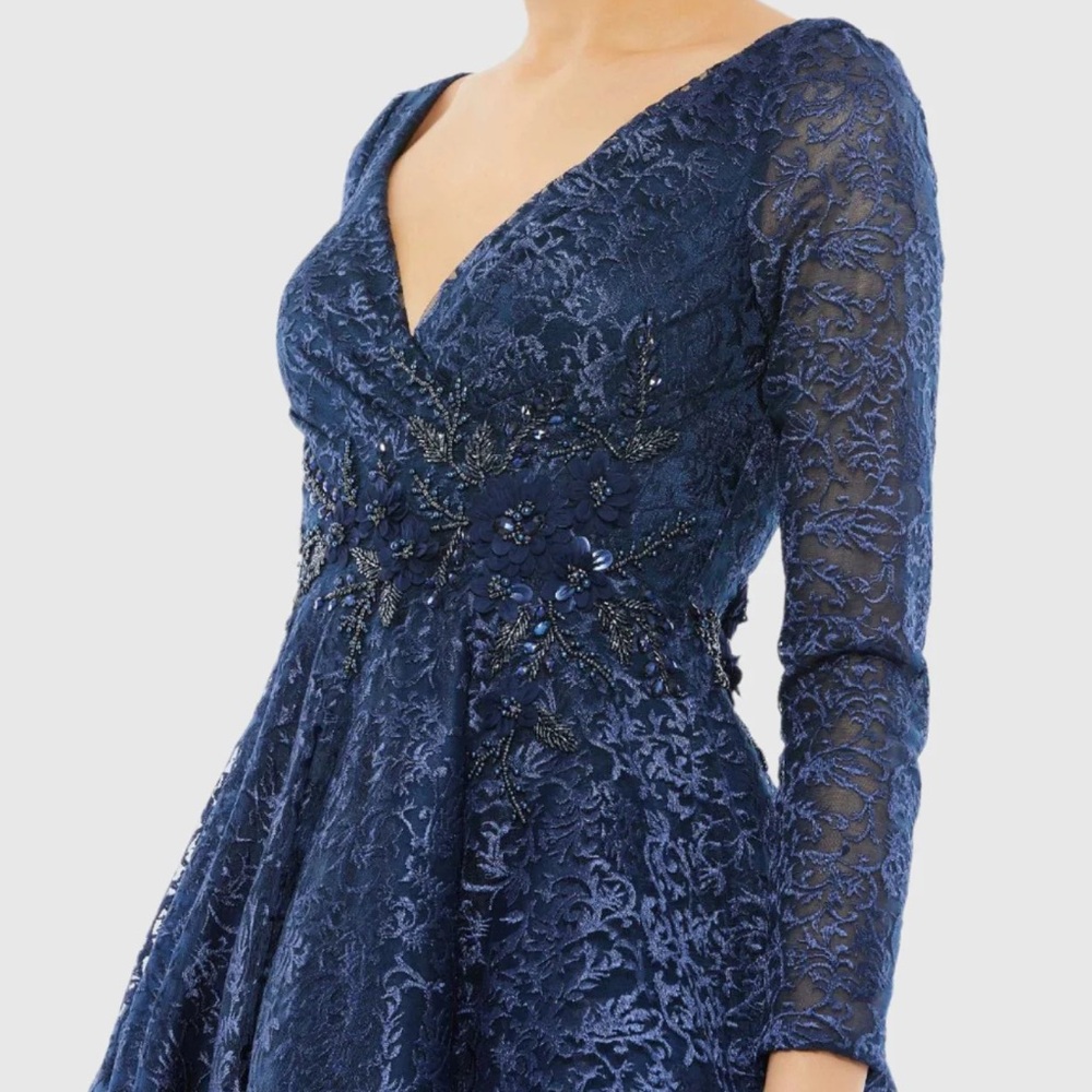 ✔️#42 BNWT MAC DUGGAL
Long Sleeve Tea Length Dress #112181 - Picture 2 of 10
